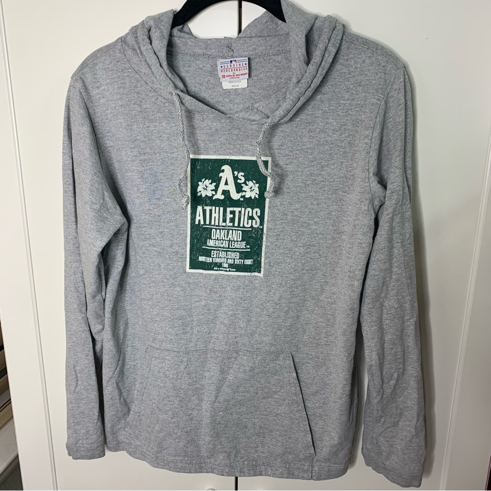 Women’s 5th & Ocean MLB Oakland A’s Hawaiian Flower Graphic Hoodie Sweatshirt